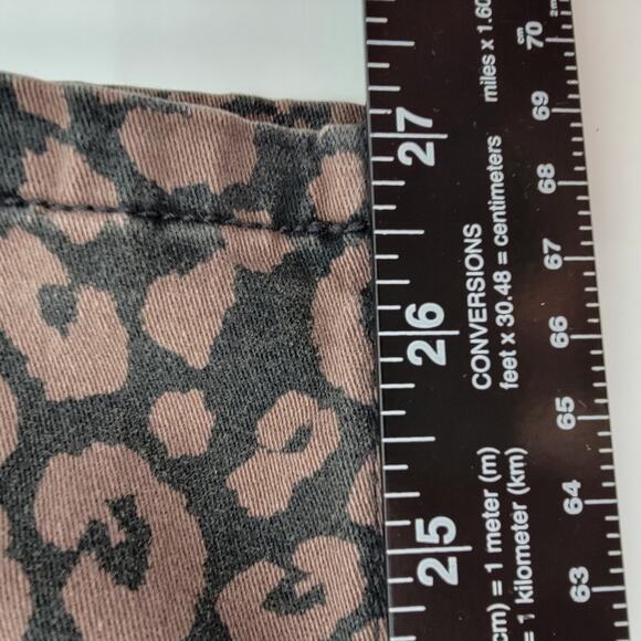 Sanctuary Women's‎ Leopard Print Mid Rise Chino Style Skinny Jeans Size 27 - Picture 10 of 11